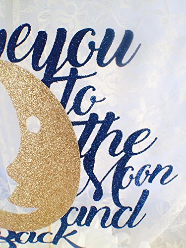 Love You To The Moon And Back Cake Topper - Custom Made N5