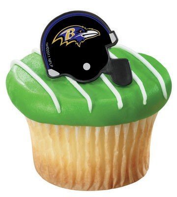 NFL Baltimore Ravens Cupcake Rings 12 Pack