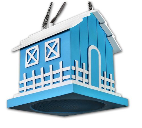OSD Audio BH525 Single Blue Outdoor Hanging Bird House Speaker