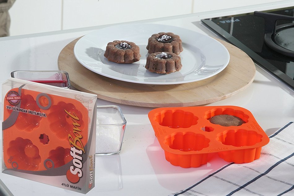 Silicone 4 Half-Sphere Round Mold - Premium Quality - Unique Food Grade, Durable, Attractive By Qvob N10