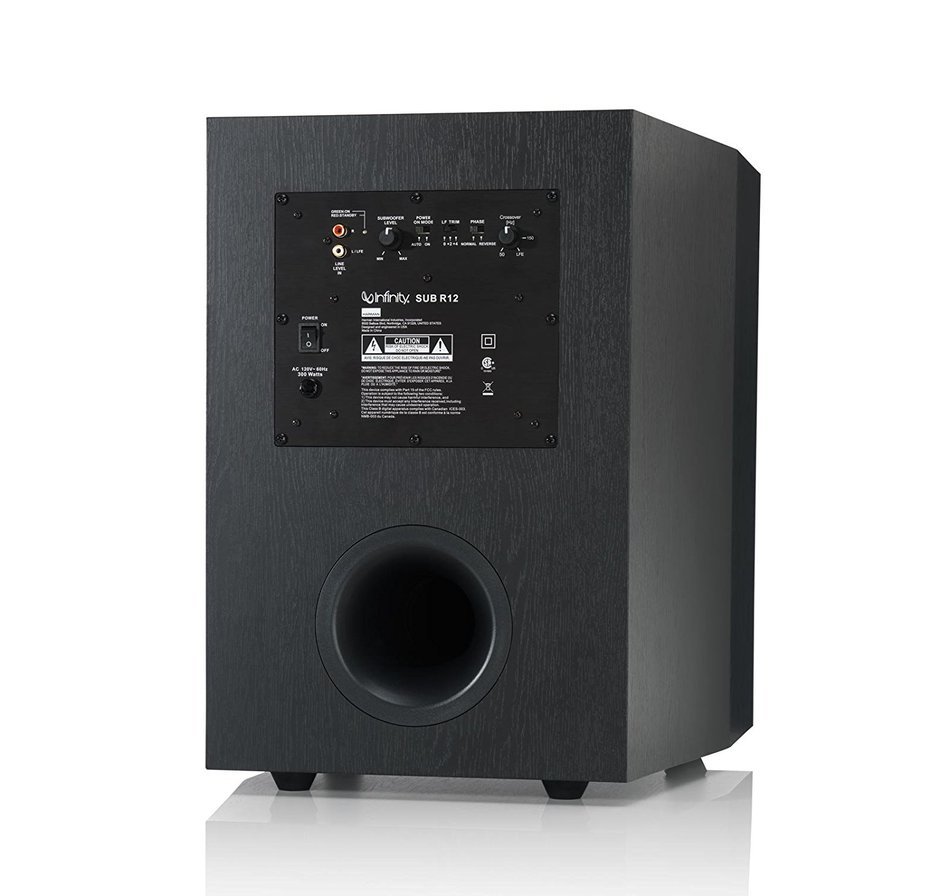 Infinity SUB R12 Reference Series 12" 300W Powered Subwoofer - Black (Each) N4