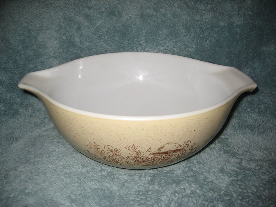 Vintage 1980's Pyrex " Forest Fancies " 2 1/2 Quart Cinderella Mixing Batter Nesting Bowl