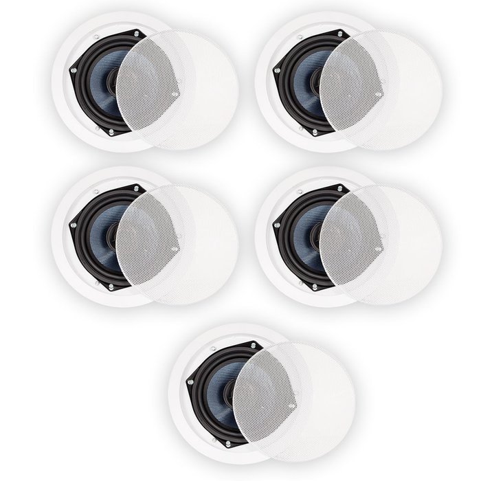 Blue Octave BDC52 In Ceiling Speakers 2 Way Home Theater Surround Sound 5 Speaker Set