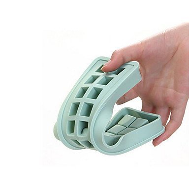 Sher Creative Ice Cube Mold Square Shape Silicone Ice Tray Fruit Ice Cube Maker Bar Random Color N4