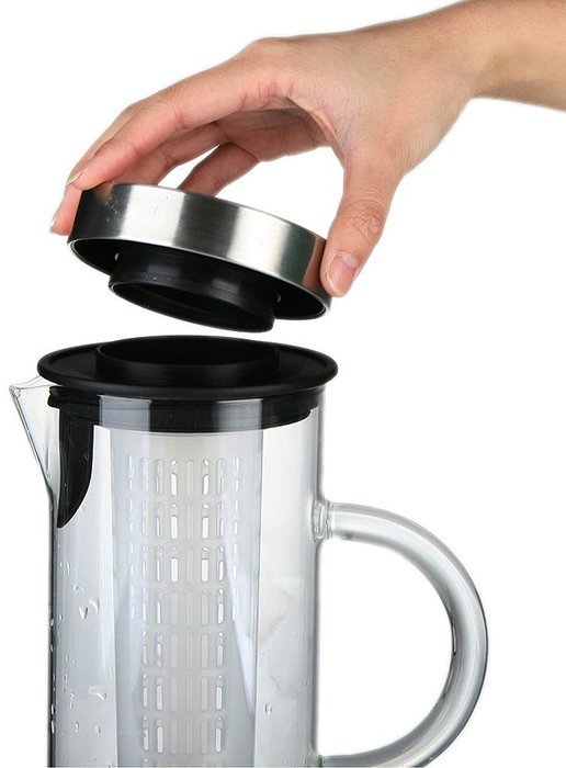 1000ML Borosilicate Glass Fruit Infusion Pitcher / BPA Free Fruit Infuser / Borosilicate Glass Water Pitcher /... N3