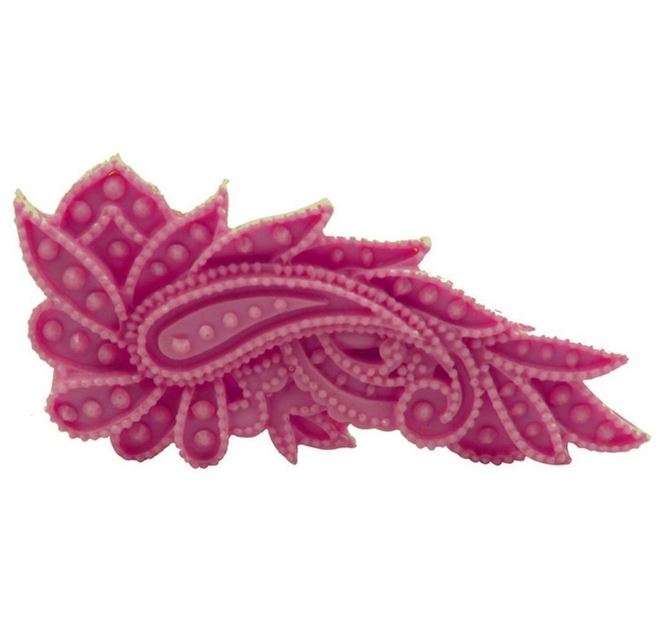 Yunko 2 Hole Gem peacock feather Silicone Fondant Cake Decoration Mold Chocolate Candy Sugar Mold