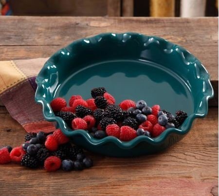 The Pioneer Woman 9" Ruffle Top Ceramic Pie Pan, TIMELESS FLORAL N2