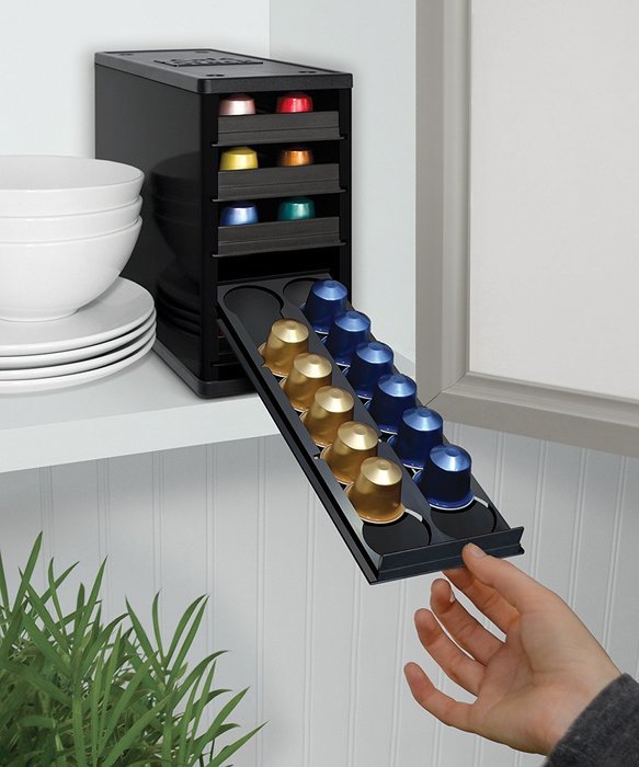 Caf&eacute;Stack Nespresso Capsule Organizer Color: Black N2