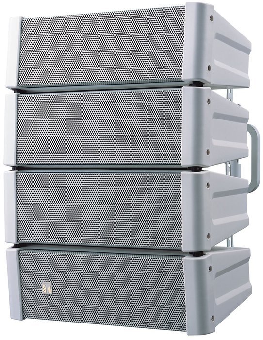 Large Outdoor Stadium Sound System 400 Watts, 6 Input Mixer Amplifier, 60 Watt Paging Horns, Line Array Speaker... N3