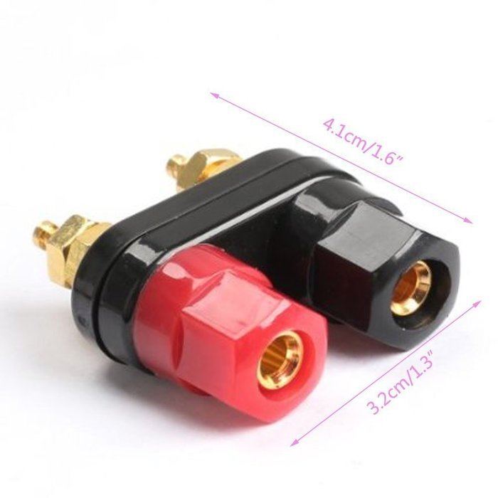 Angelduck 10pcs Terminal Binding Post Power Amplifier Dual 2-way Banana Plug Jack N5