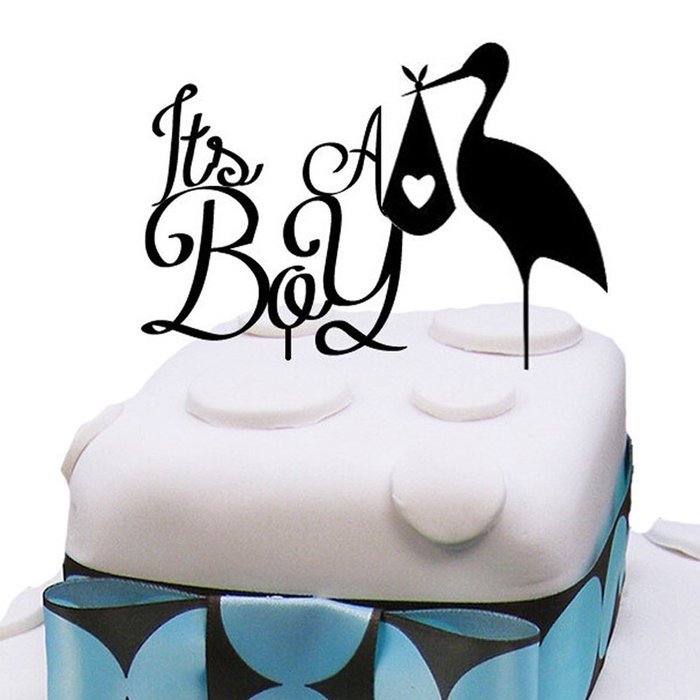 Customized Boy's Acrylic Cake Topper Non-Toxic Cake Topper Lovely Red-Corwn Shape Suitable for Barthday Cake Decoration... N2