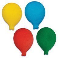 BundleOfBeauty Item#33986- Bright Balloons Edible Sugar Cupcake & Cake Decoration Topper-Pack of 16