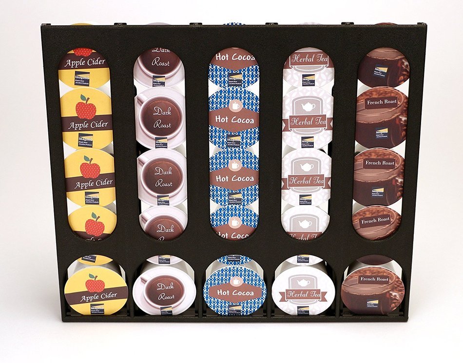 The Cupboard Caddy, Compatible with Keurig K-cup Size Pods, Premium Storage Dispenser, Holder & Stand N7