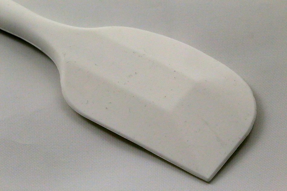 PHT Silicone Spatula Spoon Brush , 8", Set of 3 White N18