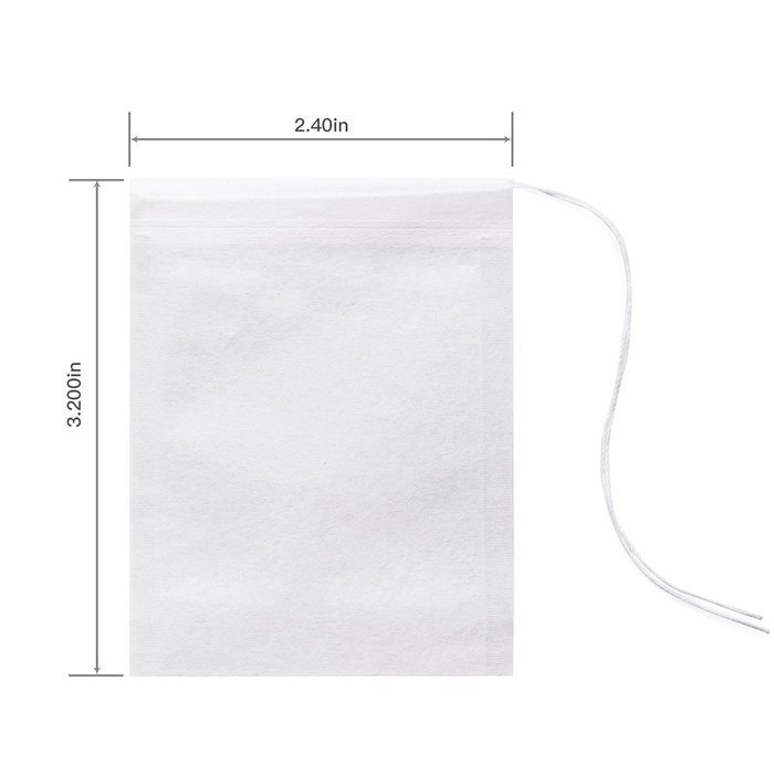 Miaomiao tea filter bags, 【safe and natural material,better leading,100 count】 disposable tea infuser, 1-cup capacity... N3
