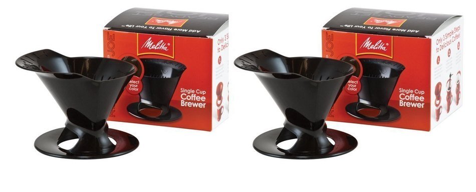 Set of 2, Black, Dishwasher Safe, Single Cup Coffee Brewer with Starter Pack N2