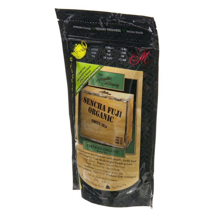 Metropolitan Tea Discovery Loose Tea Pack, Organic Sencha Fuji Organic, 100gm