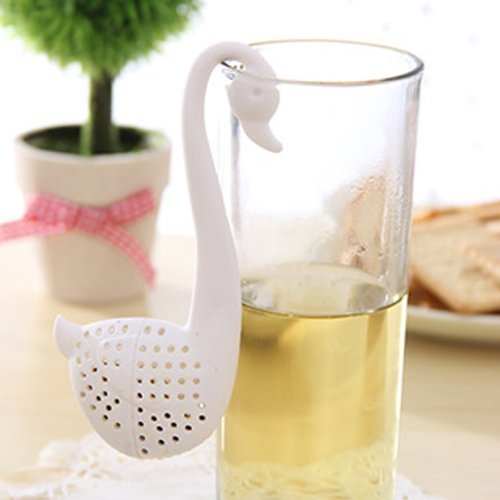Water & Wood New Swan Shape Tea Colander Strainer Infuser Filter Sifter Teaspoon N3