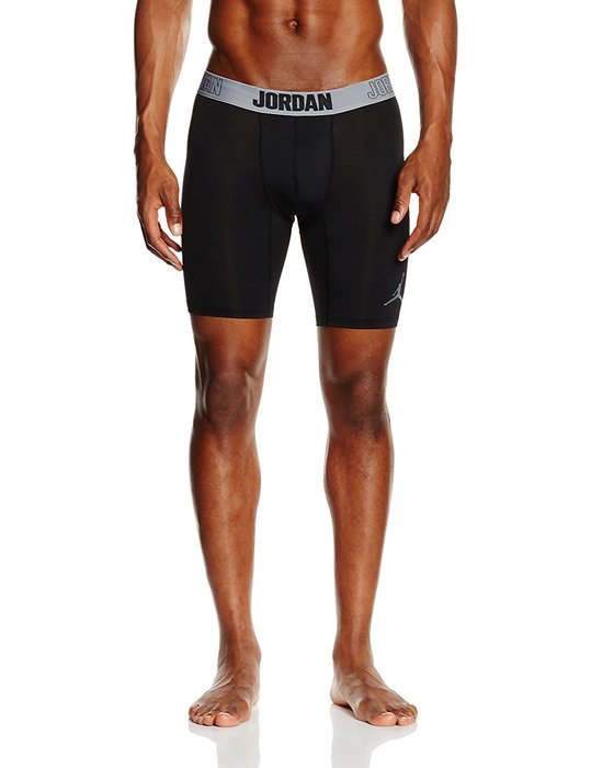 Nike Mens AJ All Season Compression 6" Traning Shorts Cool Grey/Black 642344-091 Size Medium N5
