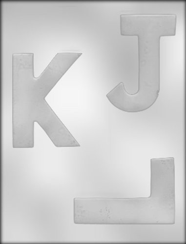 CK Products 4-Inch Letters (J,K,L) Chocolate Mold
