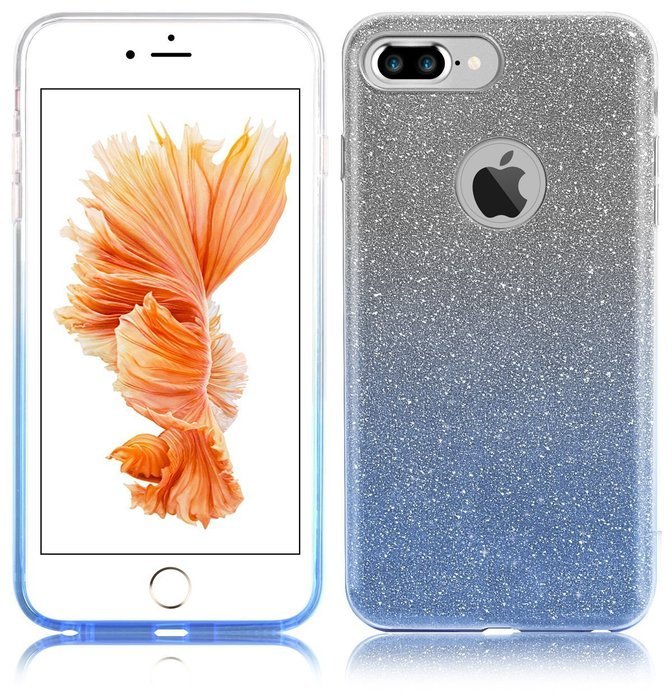 iPhone 7 4.7 Bling Crystal 3 in 1 Case-Auroralove iPhone 7 Beauty Fashion 3 layers Hybrid Bumper Cover [PC Case... N4