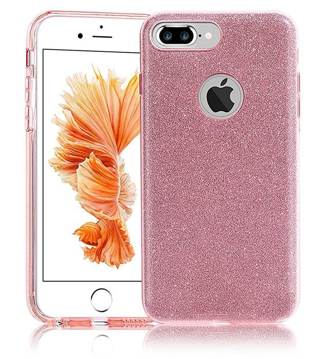 iPhone 7 4.7 Bling Crystal 3 in 1 Case-Auroralove iPhone 7 Beauty Fashion 3 layers Hybrid Bumper Cover [PC Case... N5