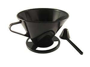 Gourmet Single Cup Pour Over Coffee Brewer Dripper with Coffee Scoop Included N2