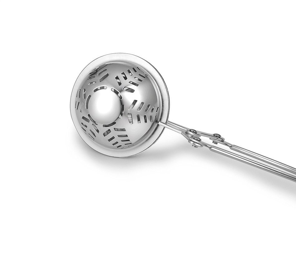 Loose Leaf Tea Infuser By GLOUE - 304 Stainless Steel Tea Ball Strainer - Non-Mesh Tea Strainer - Tea interval... N5