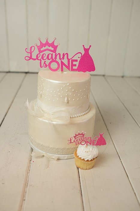 Girl Birthday Cake Topper - Cupcake Toppers - Personalized - Customized N4