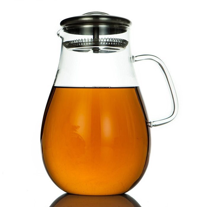 Artcome 64 Oz Large Heat Resistant Water Carafe with Stainless Steel Lid, Borosilicate Glass Beverage Pitcher... N9