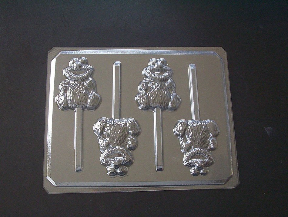 Yellow Chicken Friend Baby Chocolate Candy Lollipop Mold Elmo