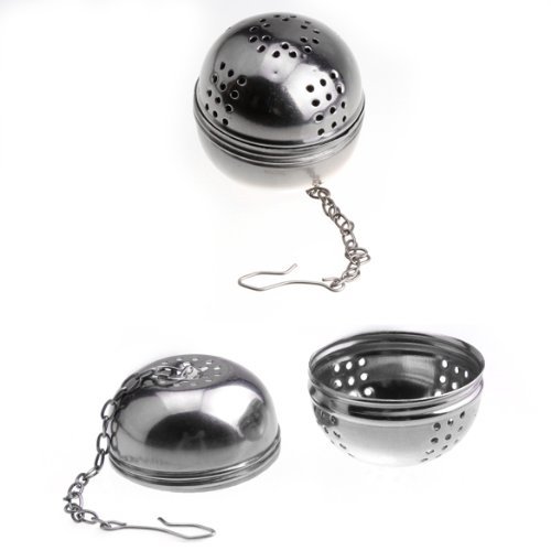 ACE Stainless Steel Teakettles Infuser Strainer Egg Shaped Tea Locking Spice Ball