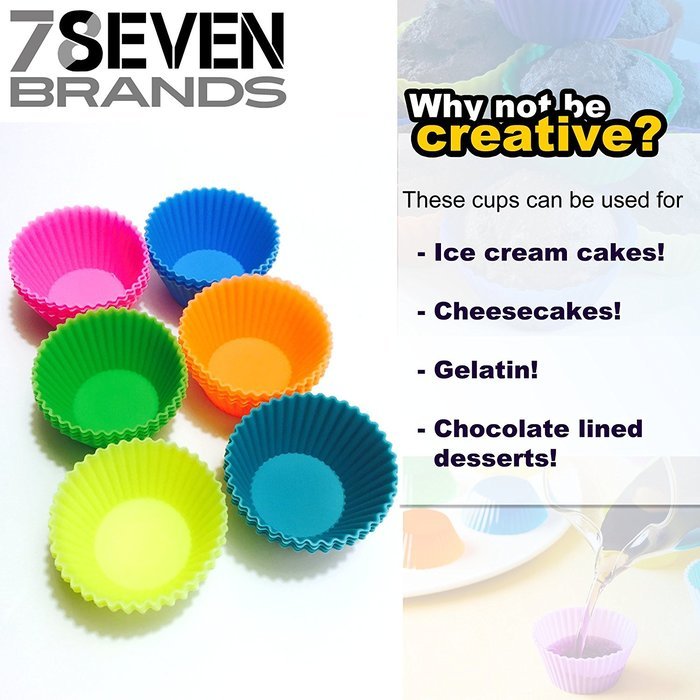 24 Silicone Muffin Cups. HIGH END. SUPER VALUE. Get It NOW! N2