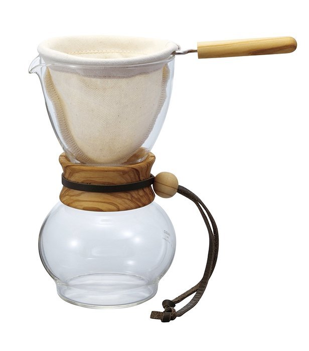 Hario DPW-3-OV Drip Pot Woodneck for 3 cups, Olive Wood N2
