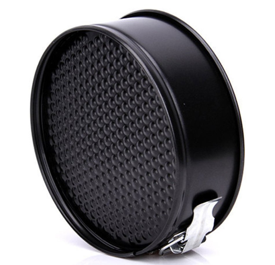 Round Cake Pan Molds for Baking 9 Inch Black Stainless Steel Baking Pan Durable Non-stick Durable Leakproof Bakeware... N3