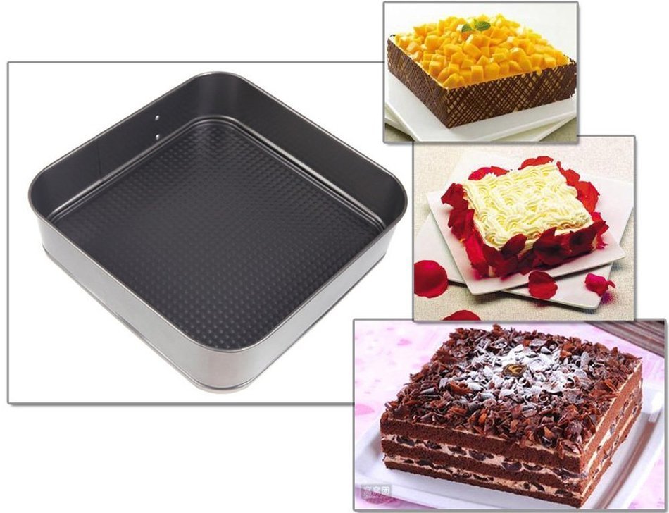 Round Cake Pan Molds for Baking 9 Inch Black Stainless Steel Baking Pan Durable Non-stick Durable Leakproof Bakeware... N5