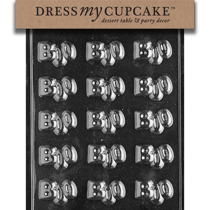 Dress My Cupcake DMCH058 Chocolate Candy Mold, Boos, Halloween