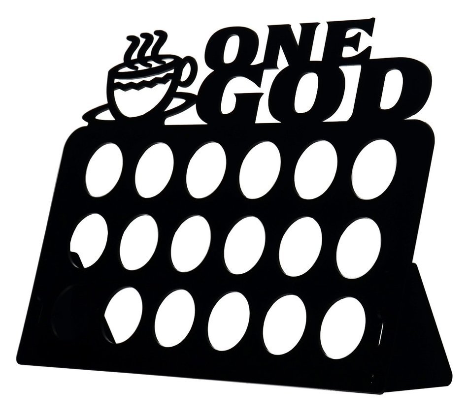 Marketing Holders "ONE GOD" 18-Slot K-Cup Coffee Pod Holder (Solid Green) N3