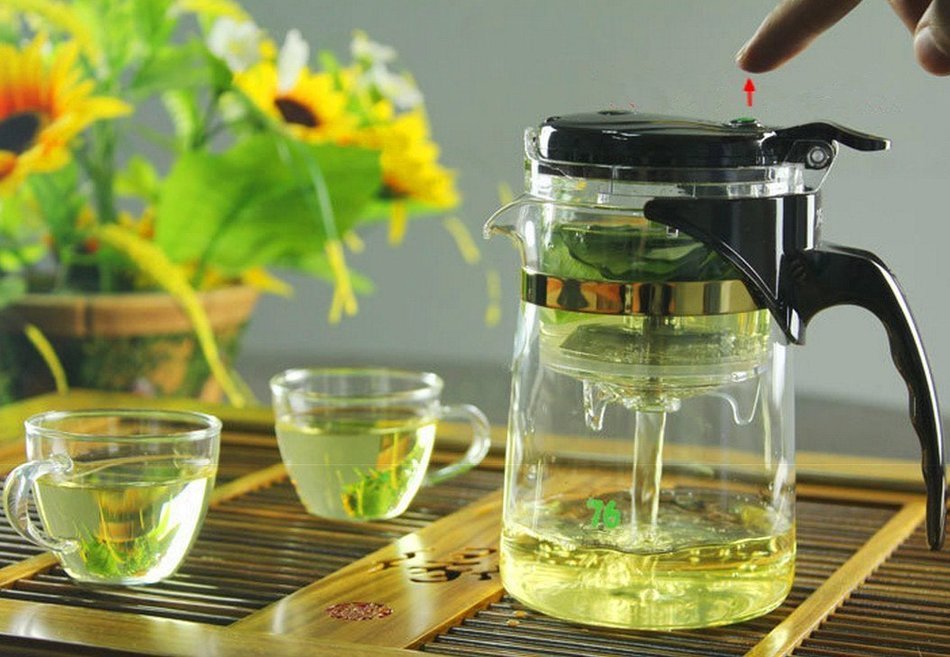 Top Grade Automatic Glass Tea Cup/teapot with Infuser(500ml) N3