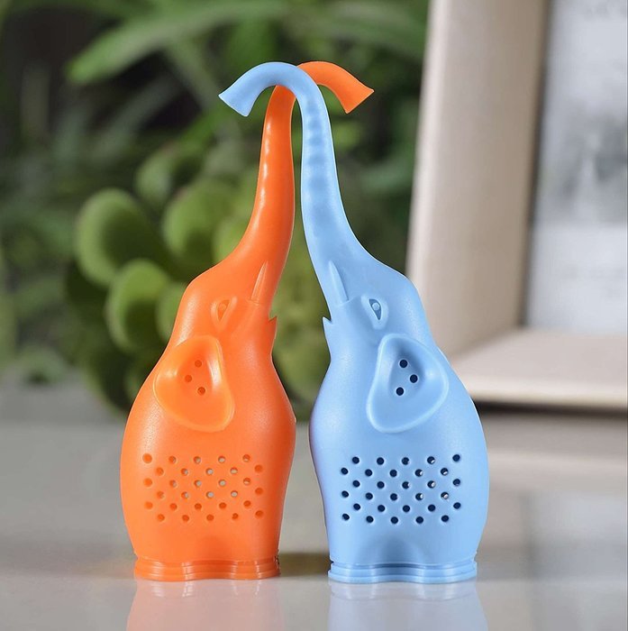 Wilker Silicone Tea Infuser, Creative Elephant Tea Strainer（pack of 2） N4