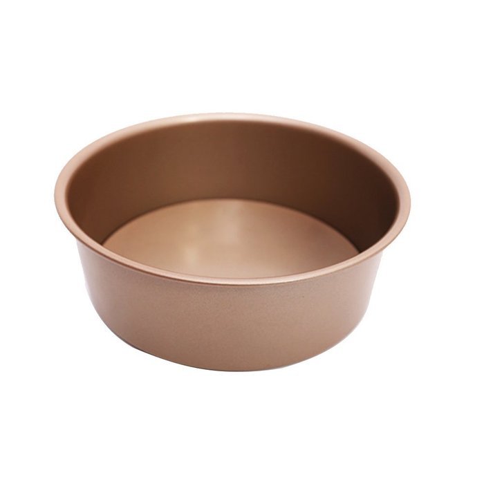 Kitchen Baking Cake Round Pan Mould Bakeware with Removable Bottom, Champagne, 8" N2