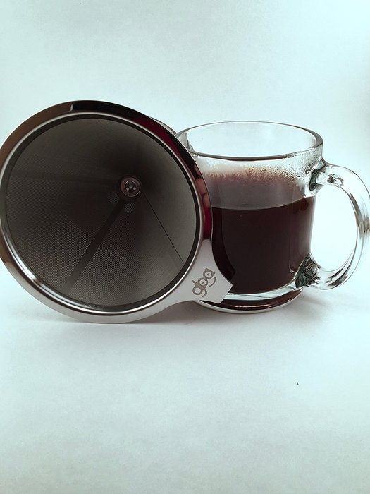 GBA Pour Over Coffee Dripper - Stainless Steel Reusable Pour-Over Coffee Filter N6