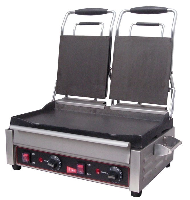 Grindmaster-Cecilware SG2LF-240V Double Flat Sandwich/Panini Grill, 7.25 by 9-Inch