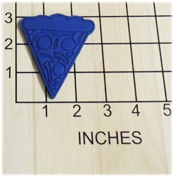 Crust Pizza Slice Shaped Cookie Cutter and Stamp #1200