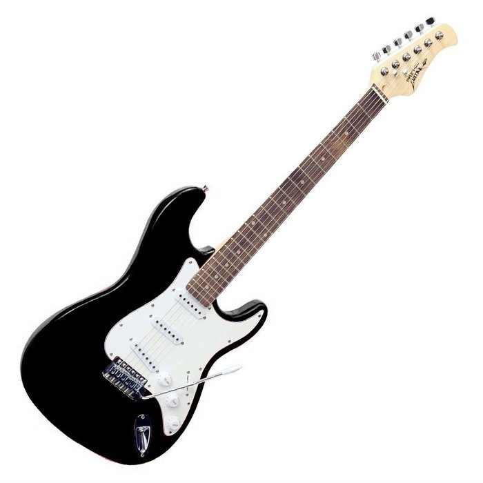 Generic Beginner Electric Guitar Black N3 free image download