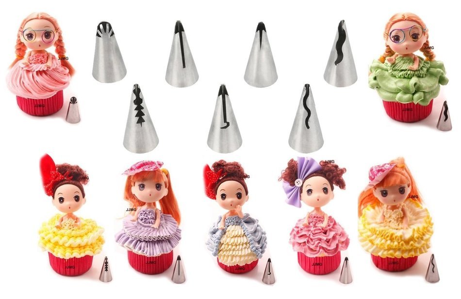 New Ball Russian Stainless Steel Tips Tulip Sphere Whip Cream Buttercream Icing Piping Nozzles DIY Baking Tools... N4