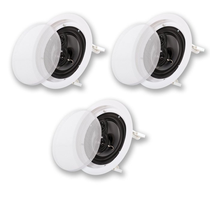 Acoustic Audio CS-IC83 In Ceiling 8" Home Theater 3 Speaker Set 3 Way 1050 Watt CS-IC83-3S