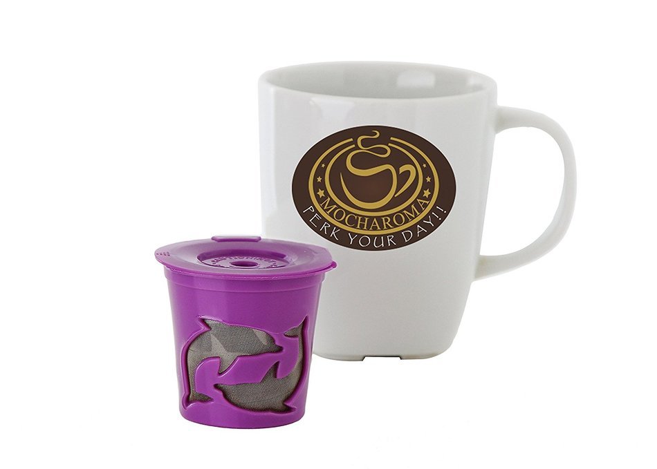 MochAroma Reusable K-cups for Keurig 2.0 - Compatible with K1.0, K200, K300, K400, K500 Series Brewer System.... N6