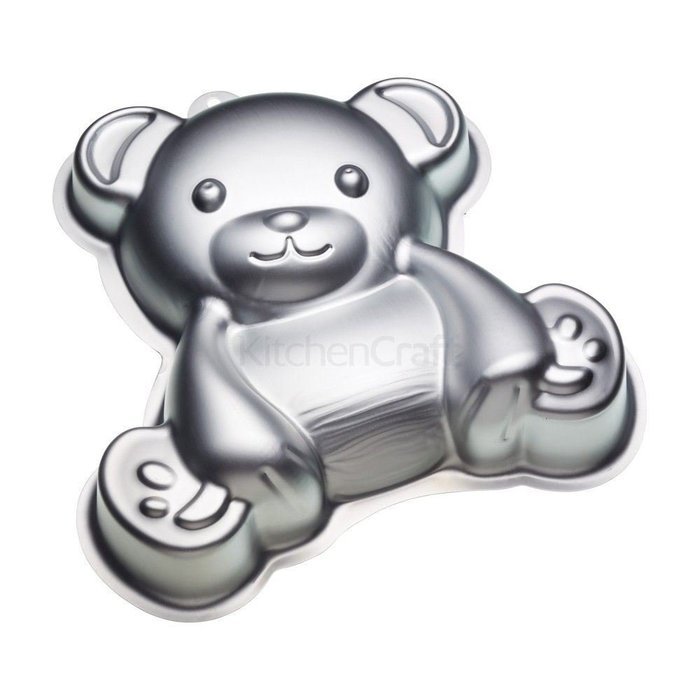 Sweetly Does It Teddy Bear Shaped Cake Pan 27x26x5.5cm (Pack of 2)