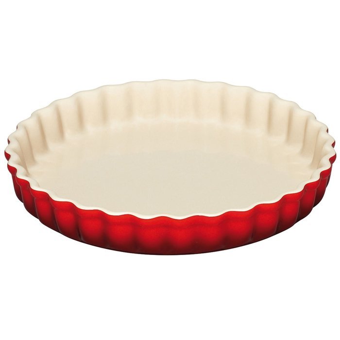 Le Creuset Stoneware 1-1/2-Quart Tart Dish, Cherry N2